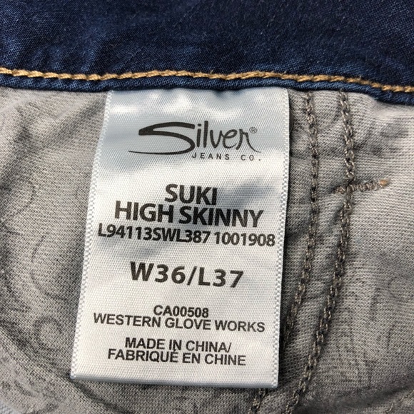 Silver Suki High Skinny Stretch 37” Inseam - Picture 15 of 15